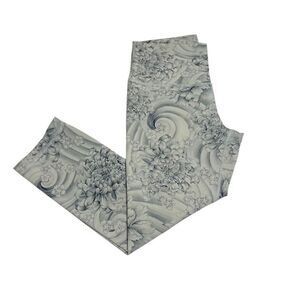 Lululemon Wunder Under Crop Hi-Rise 21" Twine White Multi Size 8